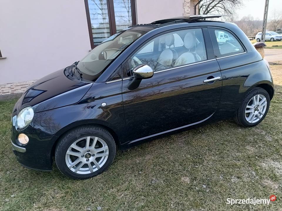 Fiat 500 turbo 900cc SZYBER DACH isofix Podkonice Miejskie sprzedam