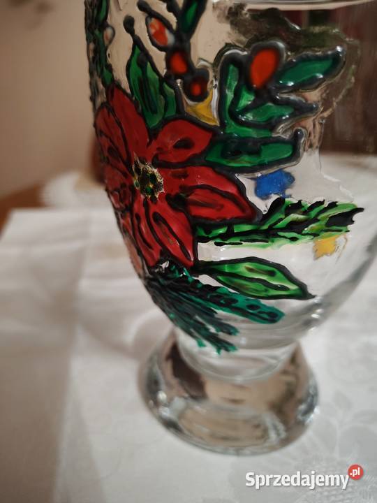 Wazon witrażowy Porcelana i szkło Legnica