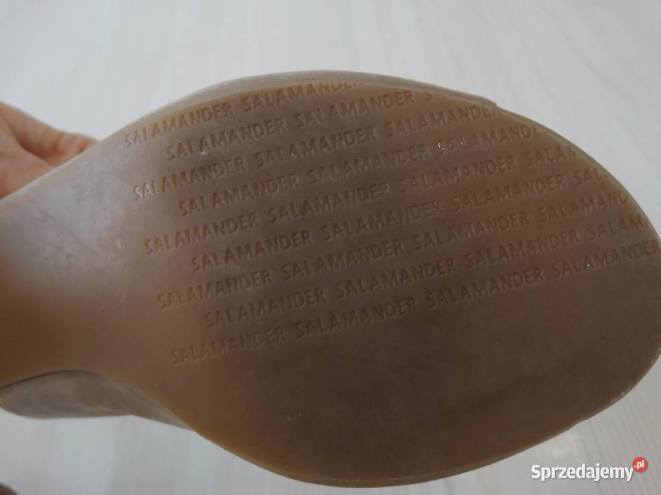 Buty Sandały Skórzane Skóra Naturalna Beżowe Łomża