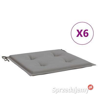 vidaXL Poduszki na krzesła ogrodowe 6 szare Warszawa