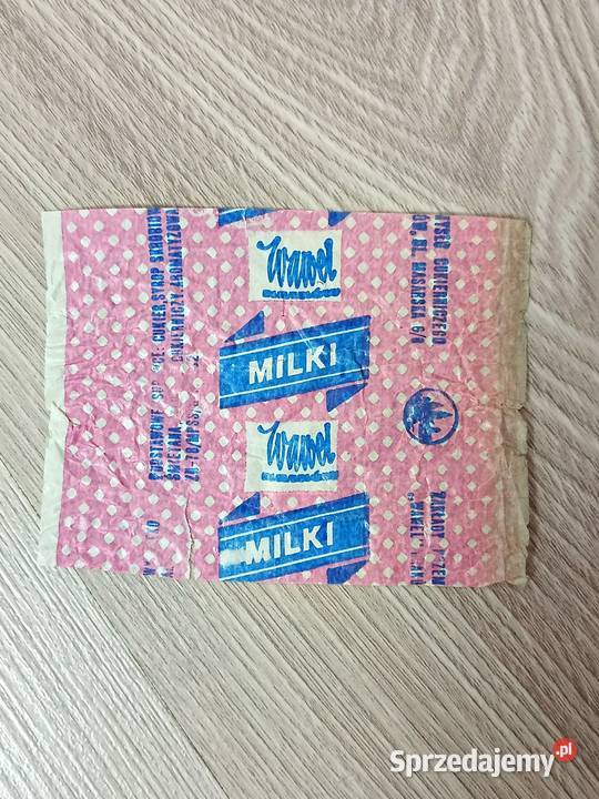 Papierek po cukierku czekoladce Wawel Milki PRL