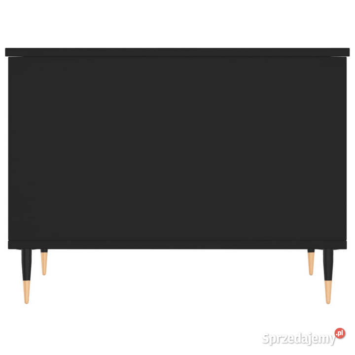 Stolik kawowy czarny 60x445x45 materiał Warszawa