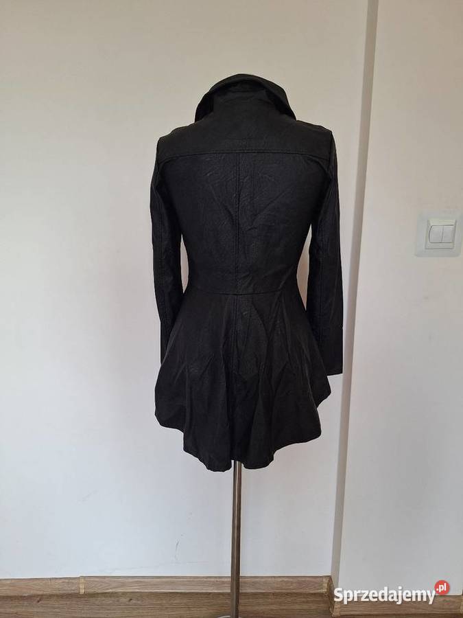 NOWA skórzana kurtka ramoneska damska elegancka Bez wzoru Kurtki i płaszcze Kraków