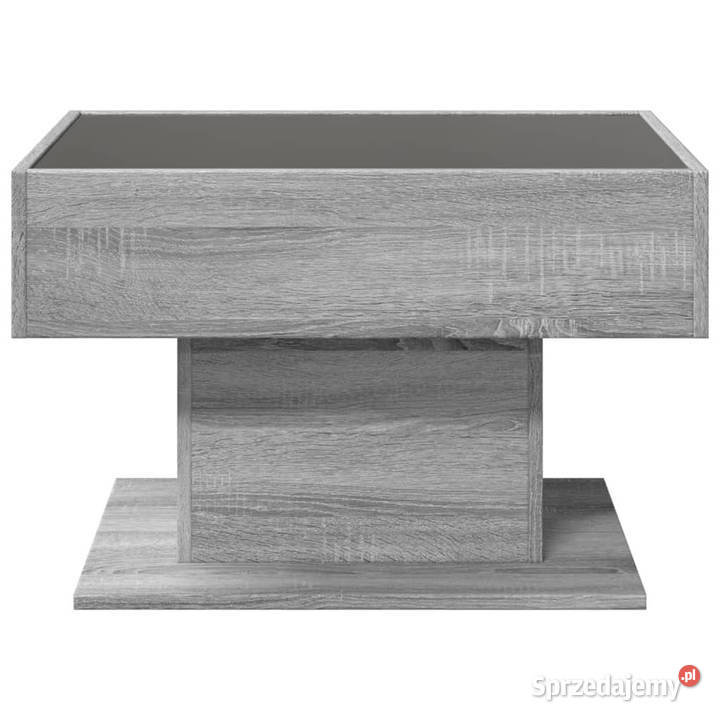 Stolik kawowy z LED szary dąb sonoma 70x50x45