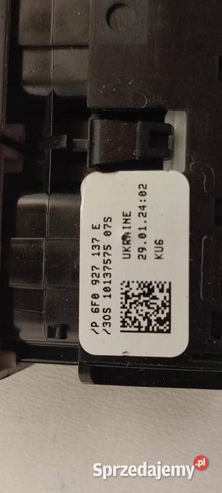 SEAT ARONA 2024 PANEL PRZEŁĄCZNIK 6F0927137E