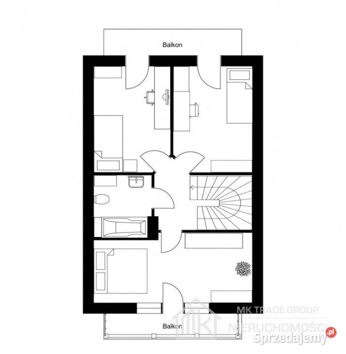 Nowy dom wolnostojący Kłaj pow 80m2 rekuperacja