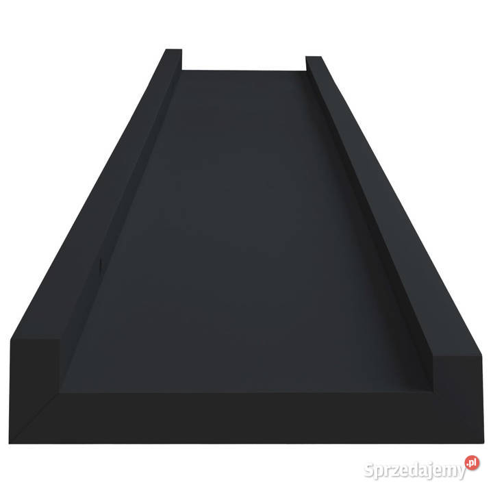 Półki ścienne na zdjęcia 2 czarne 80x9x3 MDF Warszawa