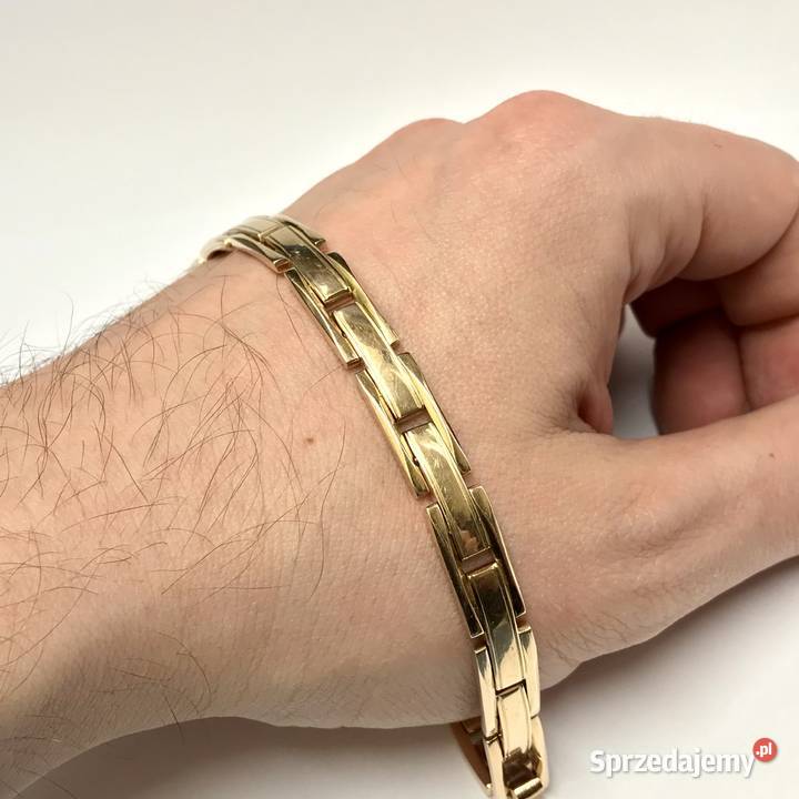 Złota BRANSOLETKA damska 14K MASYWNA cudowna złote Warszawa