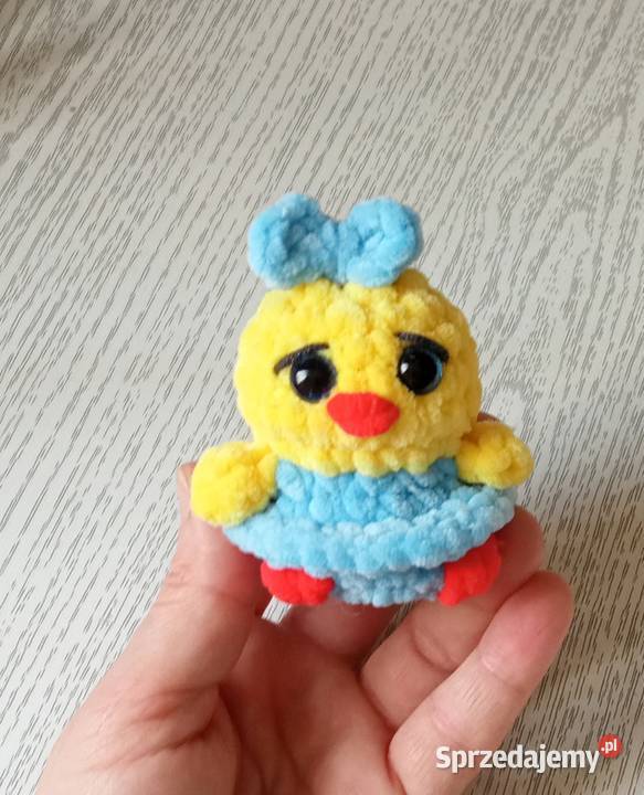 Kaczuszka wykonana na szydełku Rękodzieło łódzkie Łask