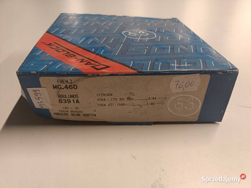 Citroen Visa TYLNE SZCZĘKI HAMULCOWE tył 8391A Rudka sprzedam