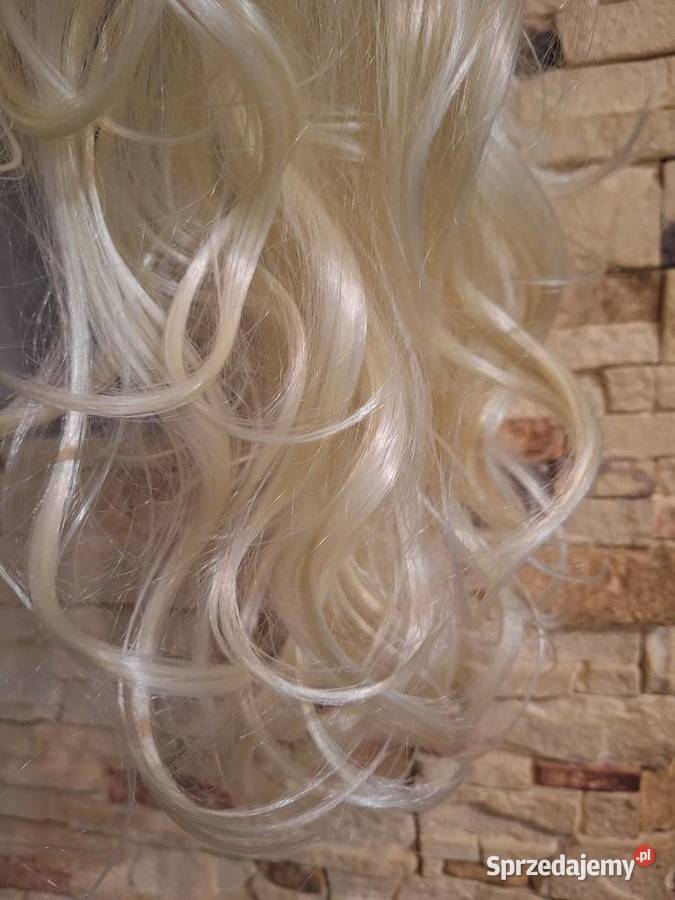 Peruka blond kręcone włosy długie Nowa Akcesoria do włosów wielkopolskie
