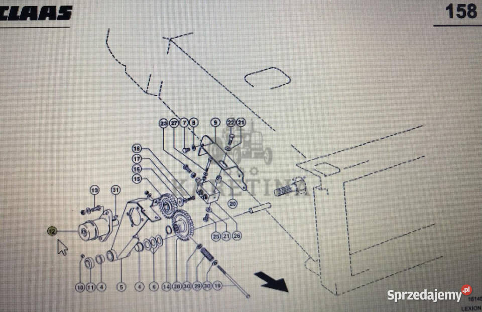00 0074 318 2silnik hydraulicznyClaas Lexion 580 Jastrzębniki