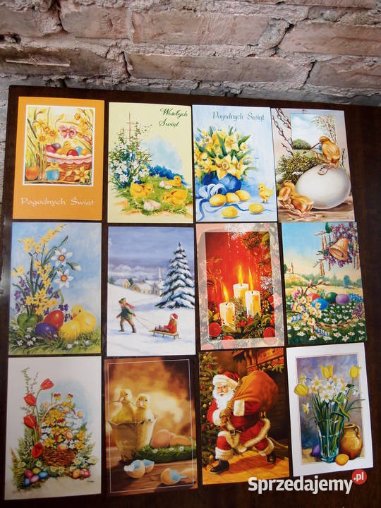 Pocztówki karty pocztowe Świąteczne i inne Łódź sprzedam