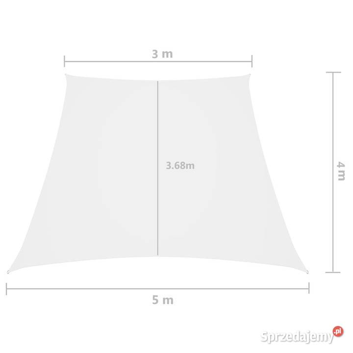 Trapezowy żagiel ogrodowy tkanina Oxford 35x4 m Warszawa