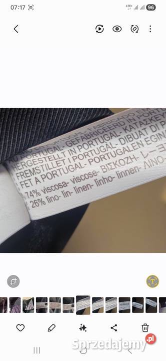 Massimo Dutti spódnica z lnem rozmiar 3840 Lublin