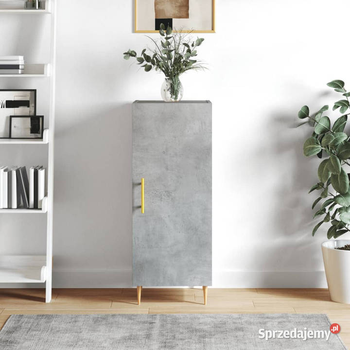 Szafka szarość betonu 345x34x90 materiał Warszawa
