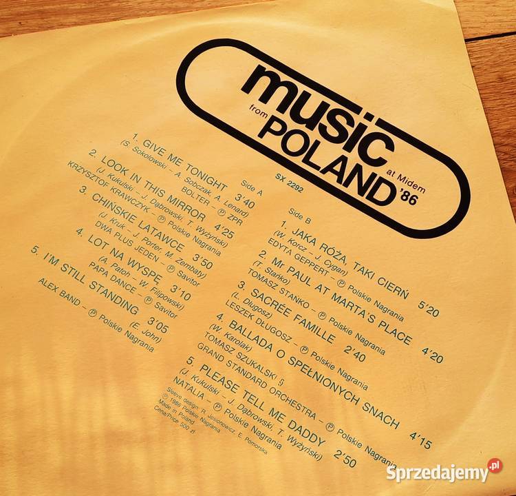 Winyl Midem 86 Music Poland Rarytas Poznań