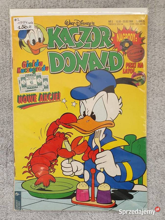 Kaczor Donald numer 1 2 3 i 4 1994 Gdynia