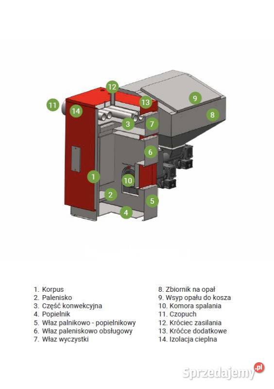 Kotly Piec Pleszew 10 KW Uniwersal Power Pellet Kotły i Piece CO Sandomierz