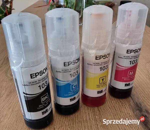 Nowy Tusz 103 do EPSON komplet 4 oryginał podlaskie Białystok sprzedam