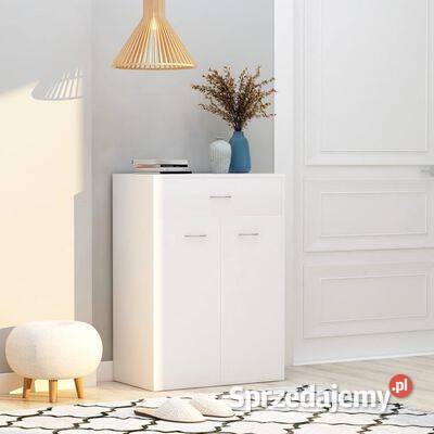 Szafka na buty biała 60x35x84 materiał mazowieckie