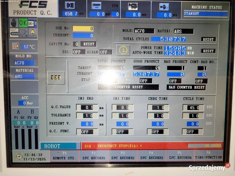 Wtryskarka FCS SD600MSV dolnośląskie Jelenia Góra