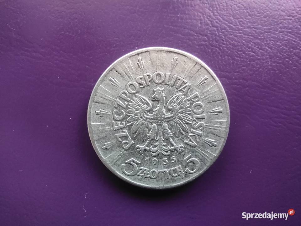 Moneta II RP 5 1935 PIŁSUDSKI Srebro Rzadkość