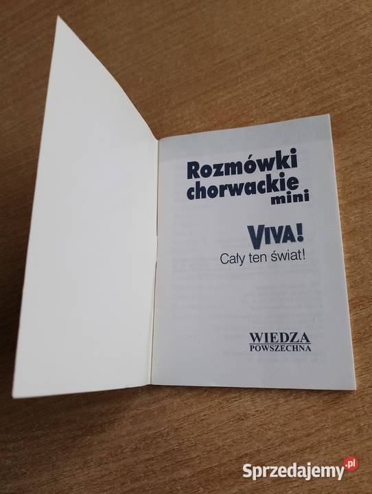ROZMÓWKI CHORWACKIE mini wersja kieszonkowa do wielkopolskie Złotniki