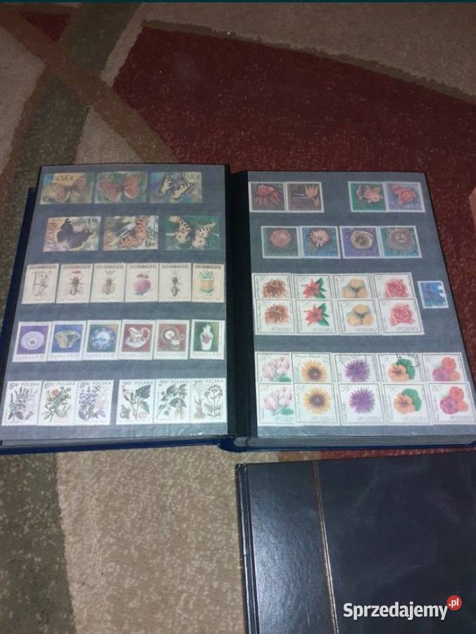 Cztery klasery pełne znaczków stara kolekcja śląskie