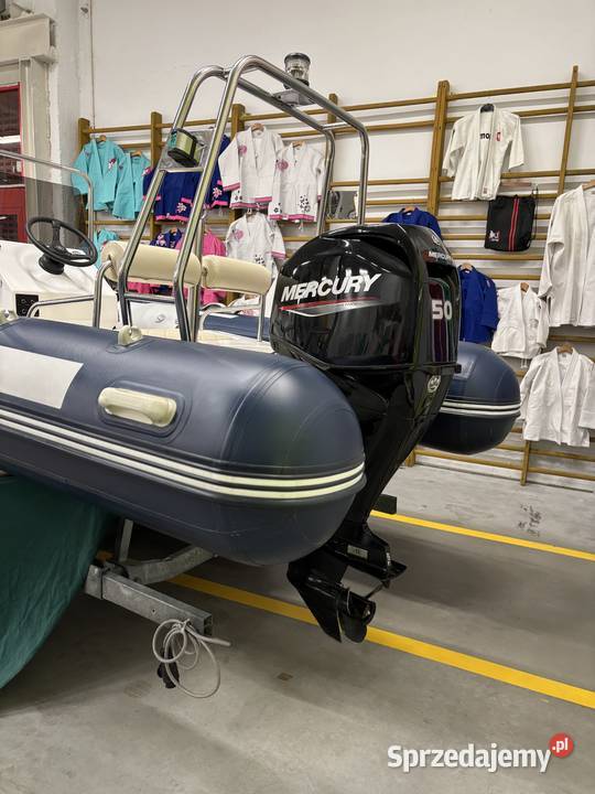 Łódź hybrydowa RIB Uone U480 z silnikiem Mercury Poznań sprzedam