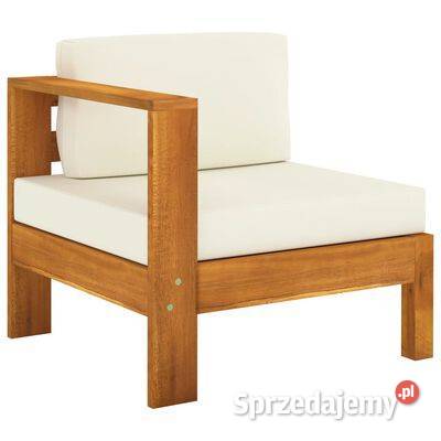 vidaXL 3osobowa sofa ogrodowa z kremowymi
