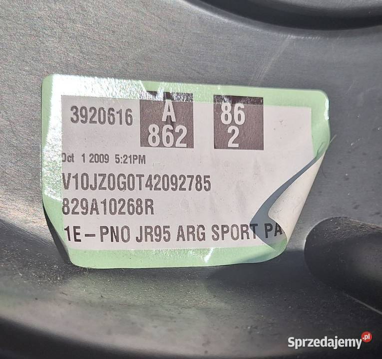RENAULT SCENIC III TAPICERKA LEWY TYŁ 829A10268R