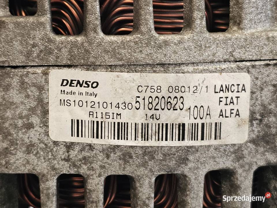 BRAVO DOBLO 16 MJET 198A3000 13r 105 alternator osobowe Układ elektryczny silnika świętokrzyskie