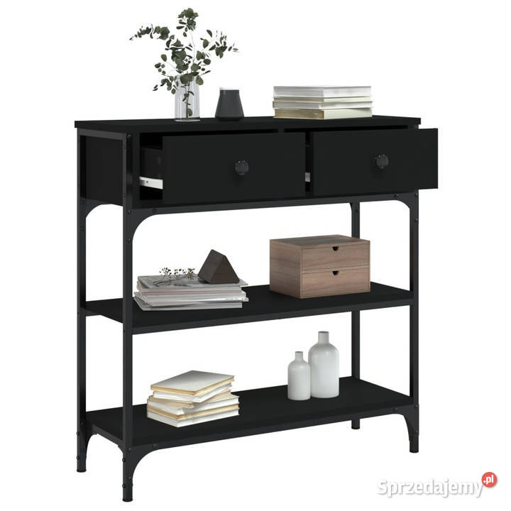 Stolik konsolowy czarny 725x25x75 WM834185 Warszawa sprzedam