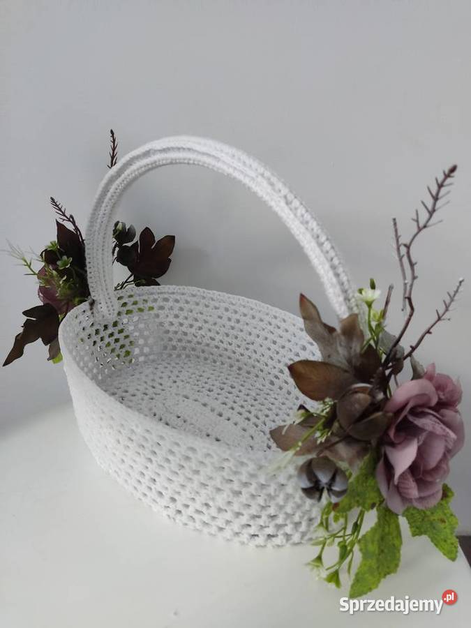 Koszyk szydełkowy Dekoracje i ozdoby Straszęcin sprzedam