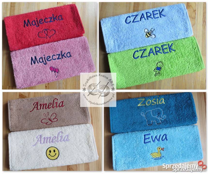 Prezent na WIELKANOC ZAJĄCZKA ręcznik z imię