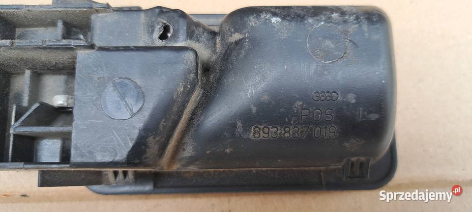 Klamka drzwi wewnętrzna lewa 893836019 Audi 80 pomorskie Luzino