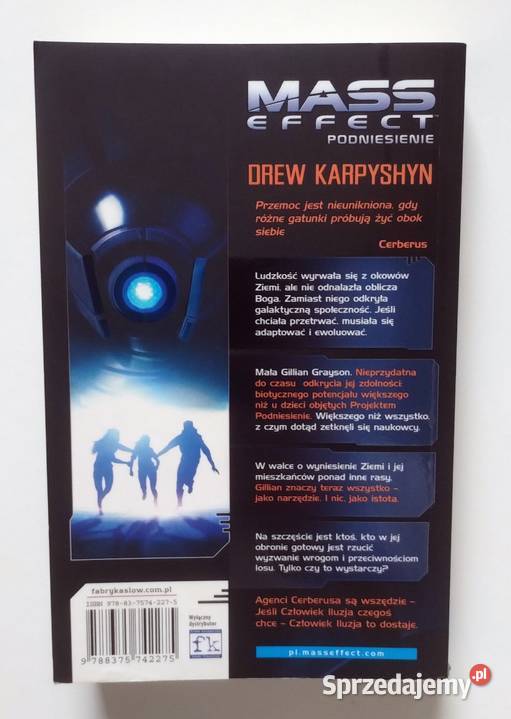 Mass Effect Podniesienie Drew Karpyshyn Bełchatów sprzedam
