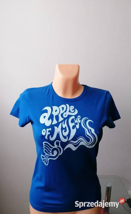 VERO MODA DAMSKI KOBALTOWY TSHIRT RS łódzkie