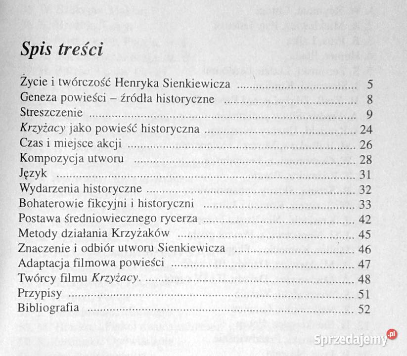 Krzyżacy Henryka Senkiewicza Urszula Lementowicz Chełm