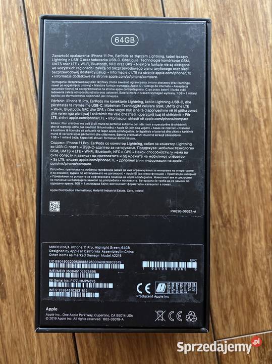 Pudełko iPhone 11 Pro 64gb Apple / iPhone Siedlce