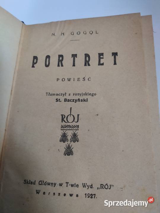 Powieść portret Gogola 1927r Nowy Sącz