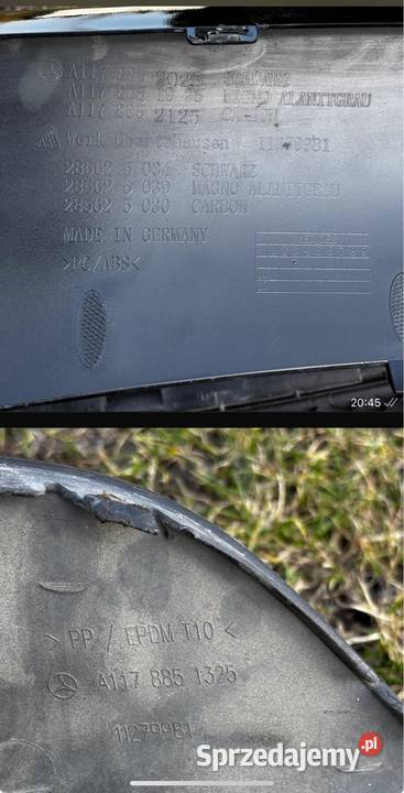 Części cla amg w117