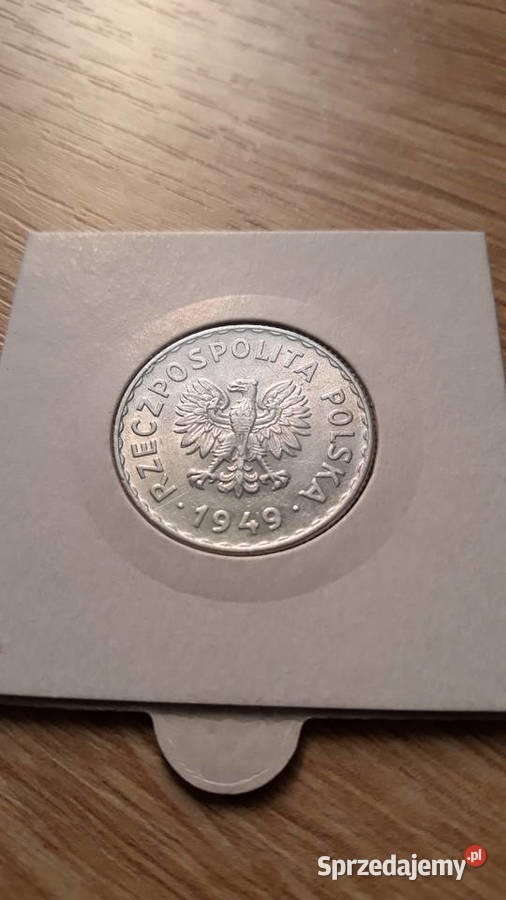 1 złoty 1949 r Aluminium 9 Mennicza wielkopolskie Konin