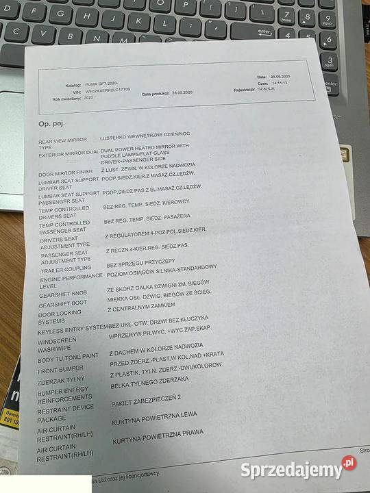 Ford Puma 10 EcoBoost Hybrid STLINE 125 2020r SUV Skarżysko-Kamienna