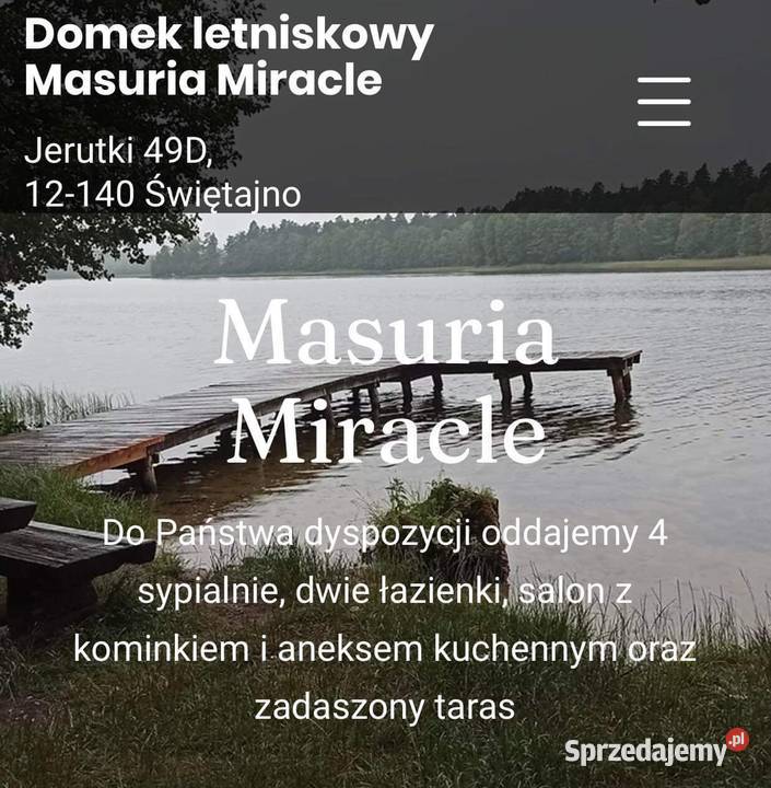 Mazury dom z sauną 10osobowy Szczytno