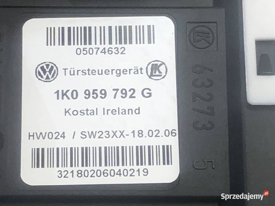 PODNOŚNIK SZYBY PRAWY PRZÓD VW GOLF V 1K4837482N Mechanizmy opuszczania szyb