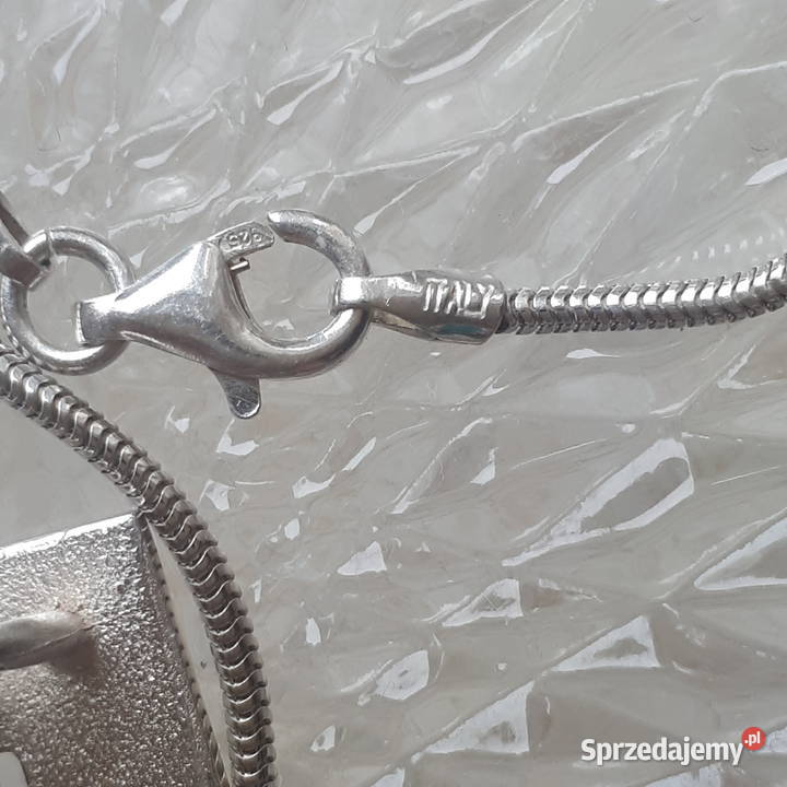 Naszyjnik damski srebro szczotkowane Zgierz