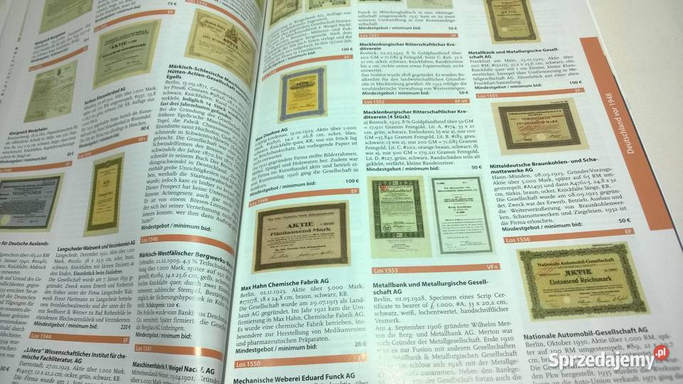katalog aukcyjny papierów wartościowych 55 Numizmatyka Warszawa