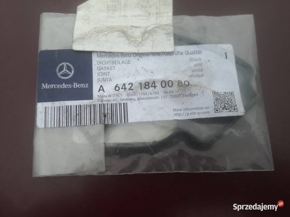 Uszczelki oryginalne mercedes Pozostałe łódzkie Błaszki